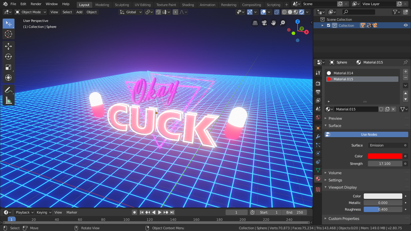 OK CUCK (Synthwave template) preview image 2